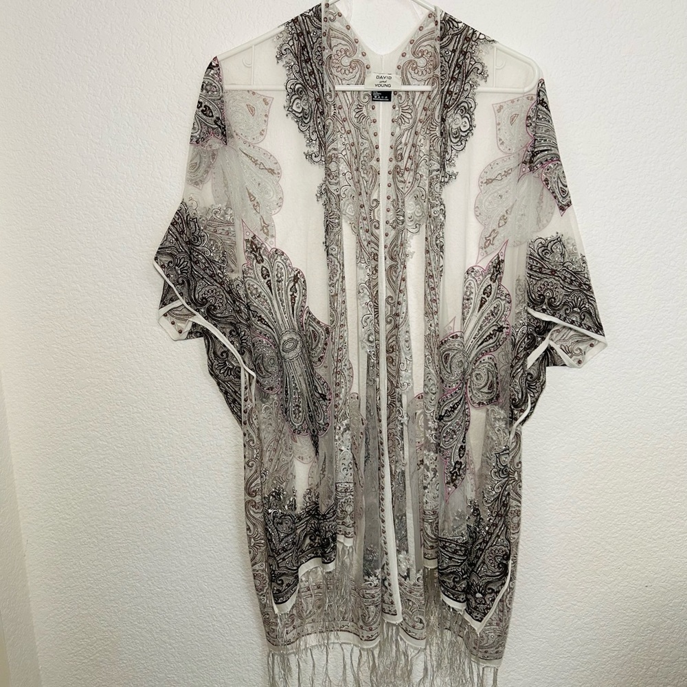 David and Young Sheer Kimono